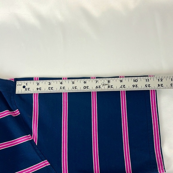 Jack Nicklaus Legacy Short Sleeve Golf Polo Shirt Size Large Navy Pink White - Picture 10 of 13